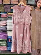 AWESOME SLEEVELESS/SLEEVED FROCK @ N2721