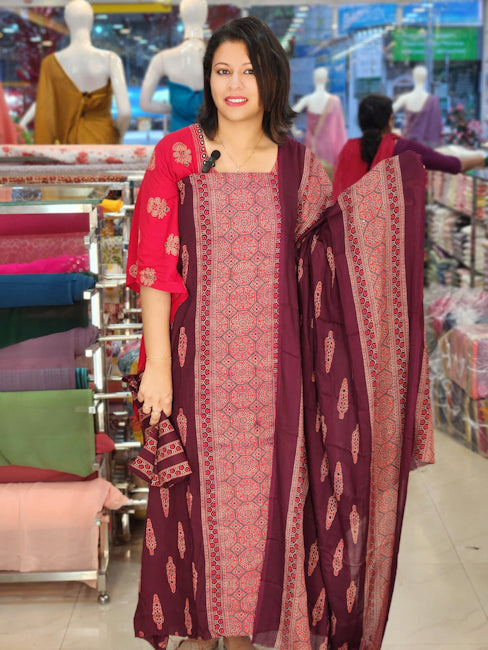 BUDGETED COTTON RAYON SALWAR SUITS @695/- N2726