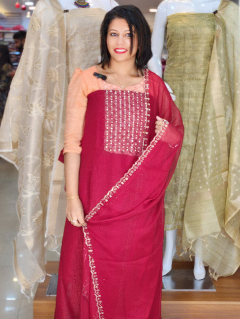 BUDGETED FUNCTION WEAR SPECIAL PLATINUM SILK SALWAR SUITS @860/- N2727