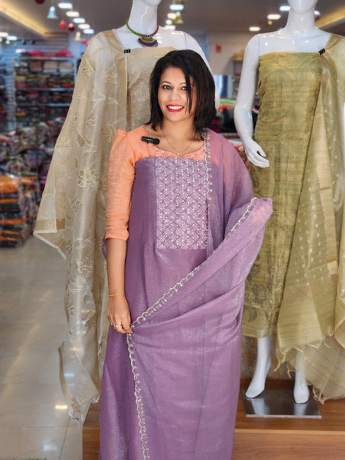 BUDGETED FUNCTION WEAR SPECIAL PLATINUM SILK SALWAR SUITS @860/- N2727