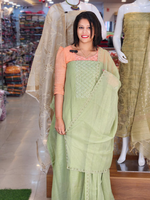 BUDGETED FUNCTION WEAR SPECIAL PLATINUM SILK SALWAR SUITS @860/- N2727
