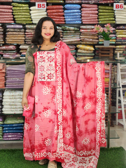 BATIK PRINTED COTTON SALWAR SUITS @899/-  N2728