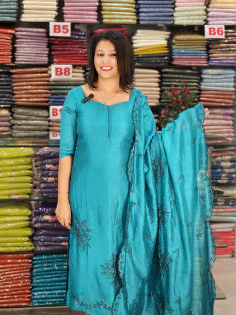 BUDGETED SEMI SILK SALWAR SUITS @899-/- N2742