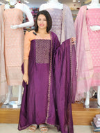 BUDGETED SEMI SILK SALWAR SUITS @899/- N2743