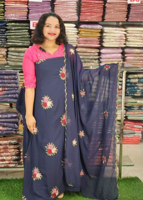 AWESOME GEORGETTE SALWAR COLLECTIONS @1140/- N2761