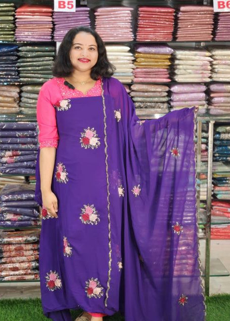 AWESOME GEORGETTE SALWAR COLLECTIONS @1140/- N2761