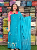 PREMIUM WORKED MUL CHANDERI SALWAR SUITS @999/- N2767