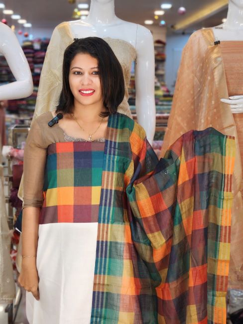 ONAM SPECIAL MADRAS CHECK SALWAR SUITS @899/- N2773