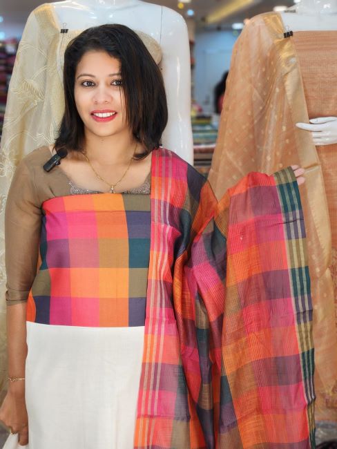 ONAM SPECIAL MADRAS CHECK SALWAR SUITS @899/- N2773
