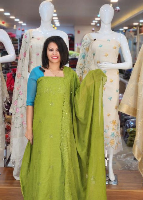 AWESOME MUL SHIFFON SALWAR SUITS @1340/-  N2776