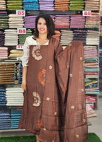 STYLISH MUL CHANDERI SALWAR SUITS @1040/- N2779