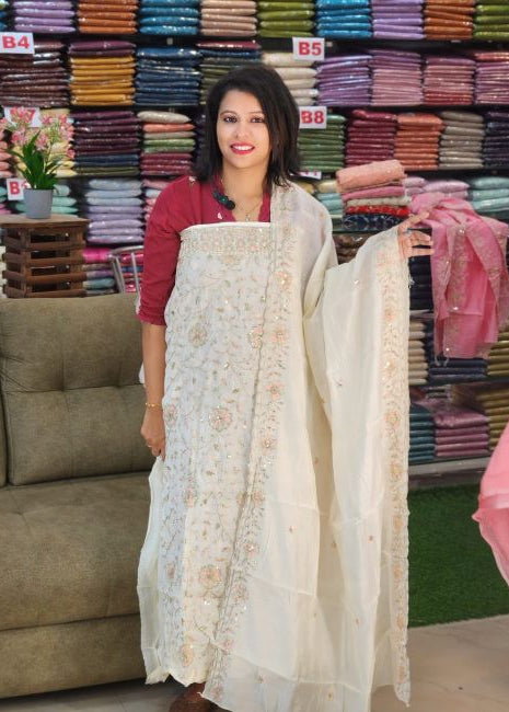 RESTOCKED PREMIUM CHANDERI SILK SALWAR SUITS @1295/- N