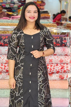 STYLISH FOIL PRINTED VATHIKKAN SILK TOP N2457