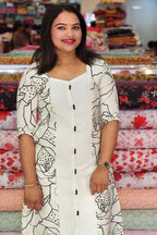 STYLISH FOIL PRINTED VATHIKKAN SILK TOP N2457