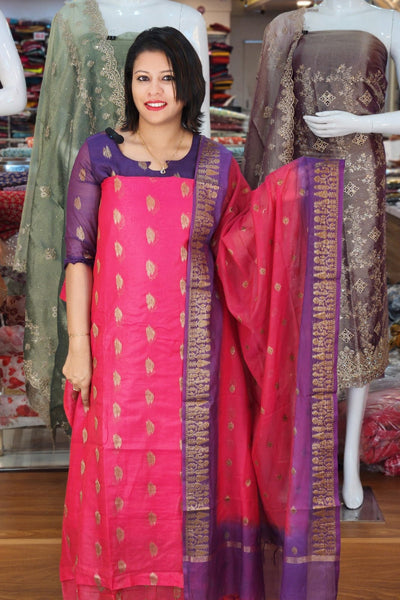 SUMMER SPECIAL LIGHT WEIGHT MUL CHANDERI SALWAR SUITS @1495/- N2647