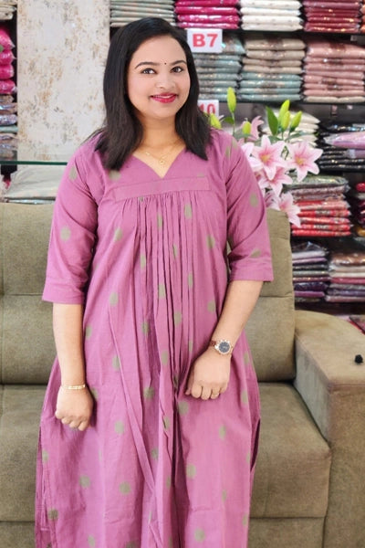 CASUAL WEAR COTTON HANDLOOM READY TO WEAR SETS N2481