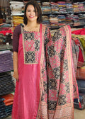 BUDGETED SEMI SILK SALWAR SUITS @645/-  N2626