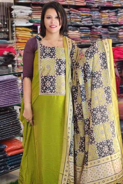 BUDGETED SEMI SILK SALWAR SUITS @645/-  N2626