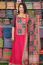 BUDGETED SEMI SILK SALWAR SUITS @645/-  N2626