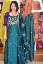 AWESOME SEMI SILK SALWAR SUITS @999/-  N2623