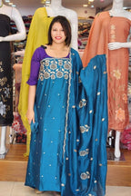 AWESOME SEMI SILK SALWAR SUITS @999/-  N2623