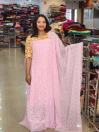 STYLISH SCHIFILI EMBROIDARY WORKED GEORGETE SUITS @999/- N2657