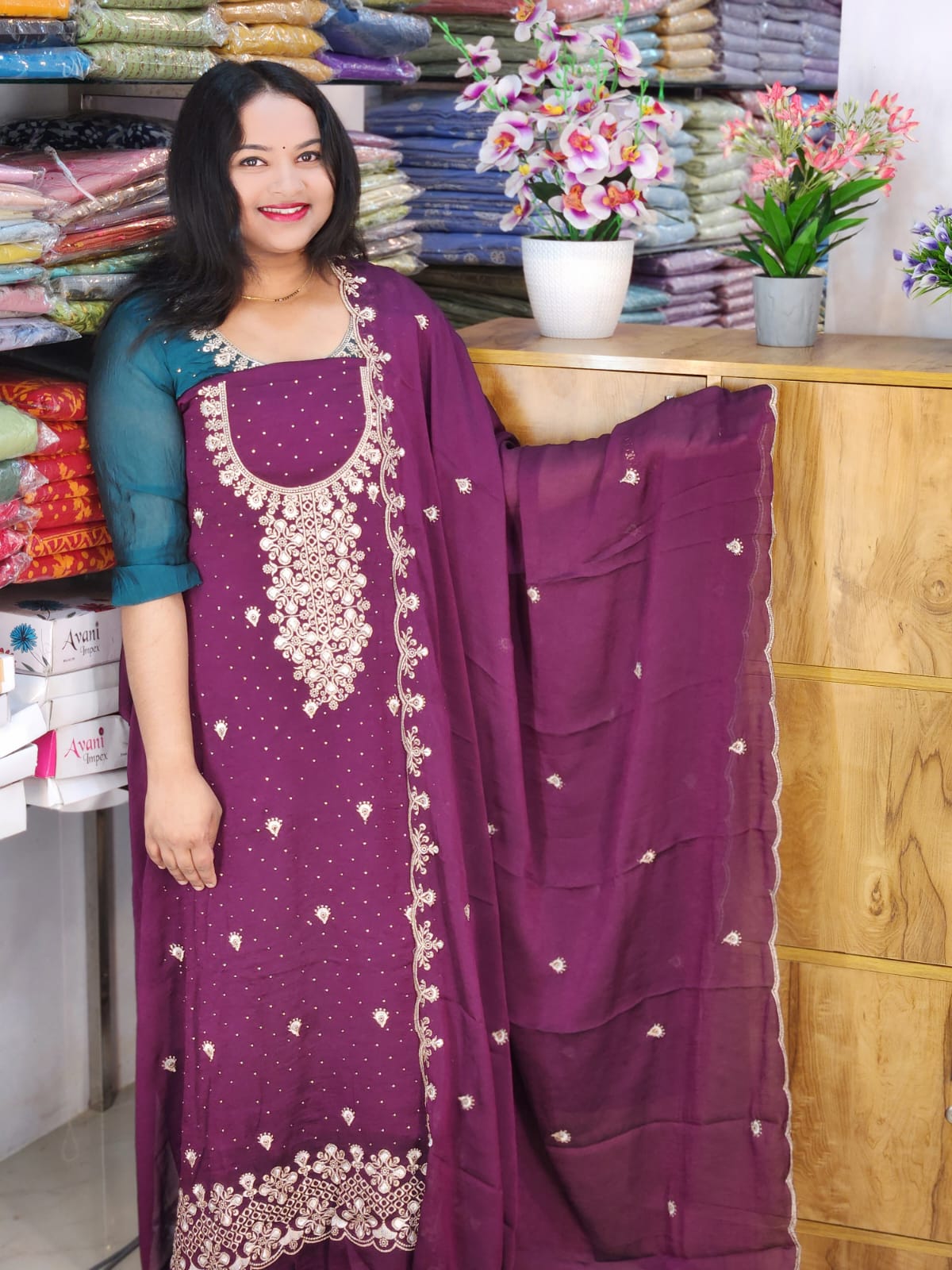 PREMIUM PARTYWEAR SALWAR SUITS @1295/- N2639