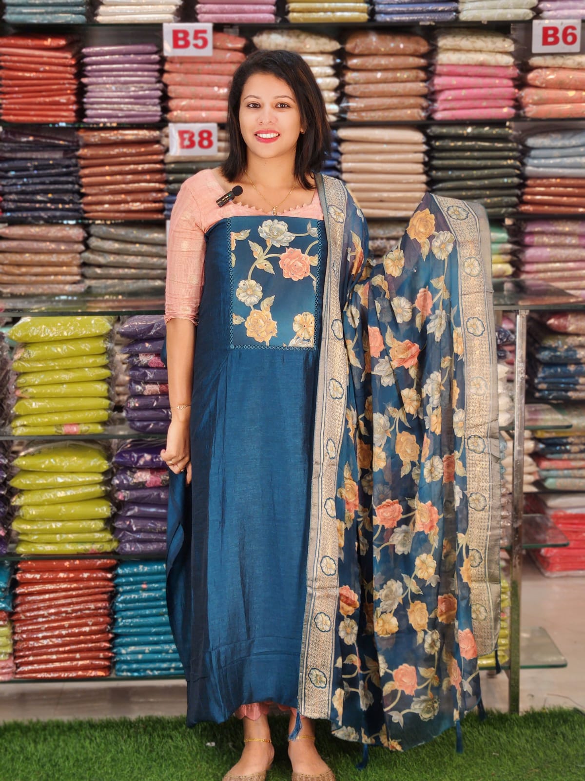 BUDGETED SEMI SILK SALWAR SUITS @895/- N2715