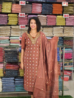 STYLISH MUL CHNADERI SALWAR SUITS @999/- N2792