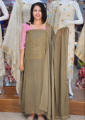 LUCKNOWI EMBROIDERY WORKED PURE GEORGETTE SALWAR SUITS @1495/-  N2800