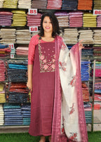 JUTE LINEN SALWAR SUITS @999/- N2775