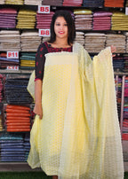 AWESOME CUT WORKED CHANDERI SALWAR SUITS @860/- N2807