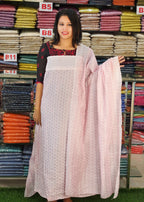AWESOME CUT WORKED CHANDERI SALWAR SUITS @860/- N2807