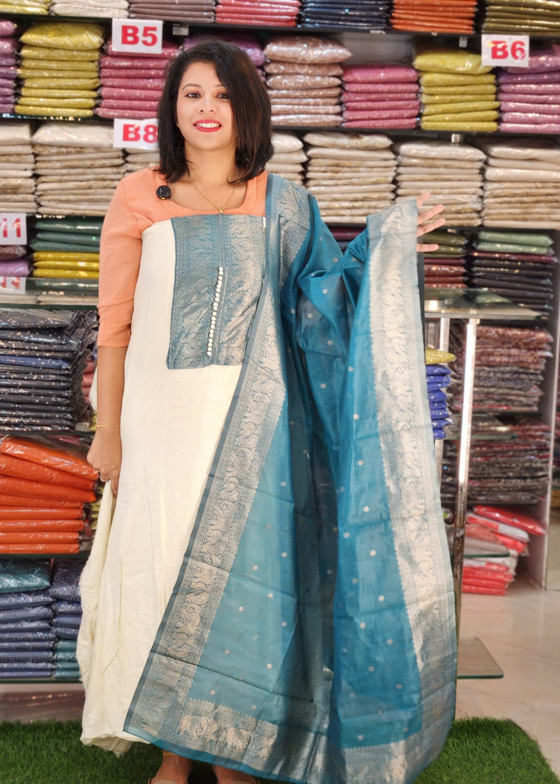 BUDGETED SEMI SILK SALWAR SUITS @795/- N2808