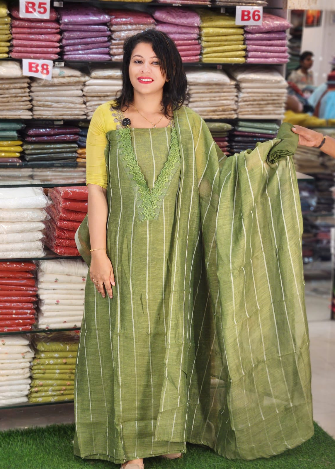 DEMANDED LINEN SALWAR SUITS @895/- N2814