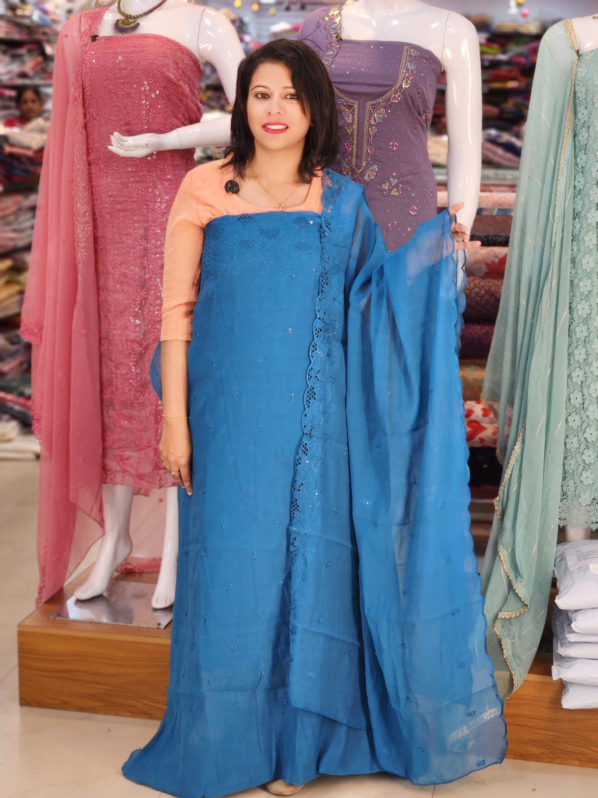STYLISH MUL CRUSH SALWAR SUITS @1495/- N2790