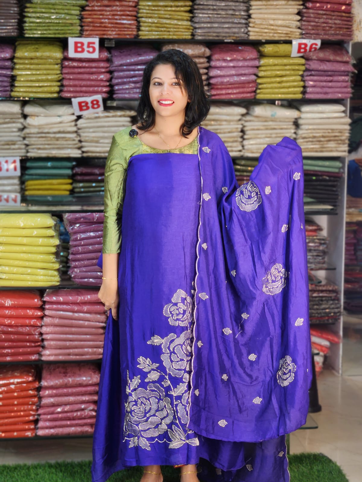 PARTYWEAR SPECIAL SEMI SILK SALWAR SUITS @899/- N2818