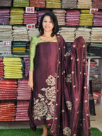 PARTYWEAR SPECIAL SEMI SILK SALWAR SUITS @899/- N2818