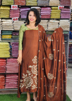 PARTYWEAR SPECIAL SEMI SILK SALWAR SUITS @899/- N2818