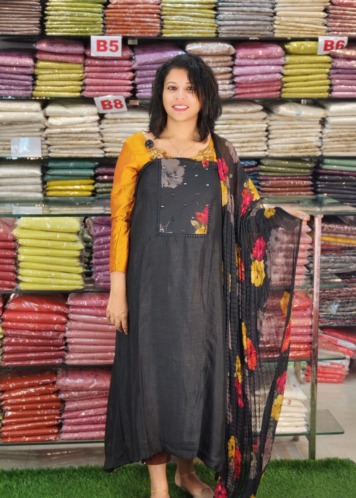 BUDGETED SEMI SILK SLWAR SUITS @840/- N2780