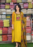 BUDGETED SEMI SILK SLWAR SUITS @840/- N2780