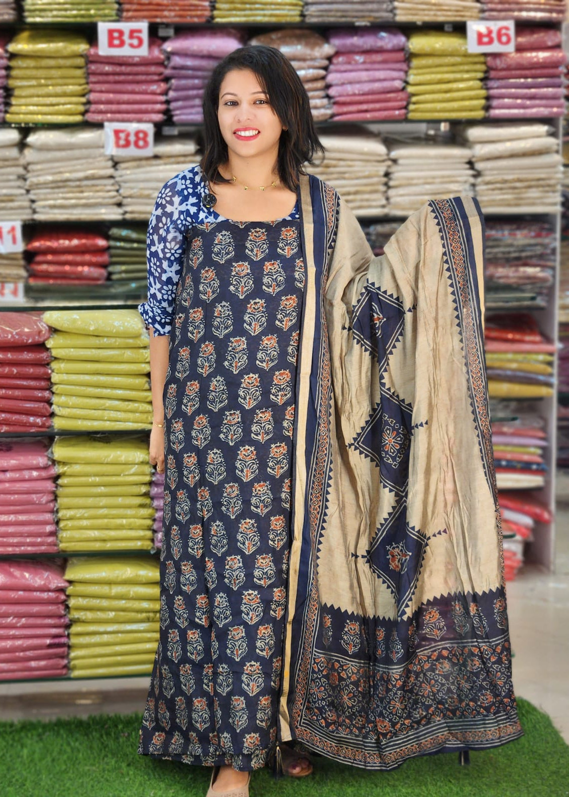 STYLISH MAHESWARI SILK SALWAR SUITS @1199/- N2824