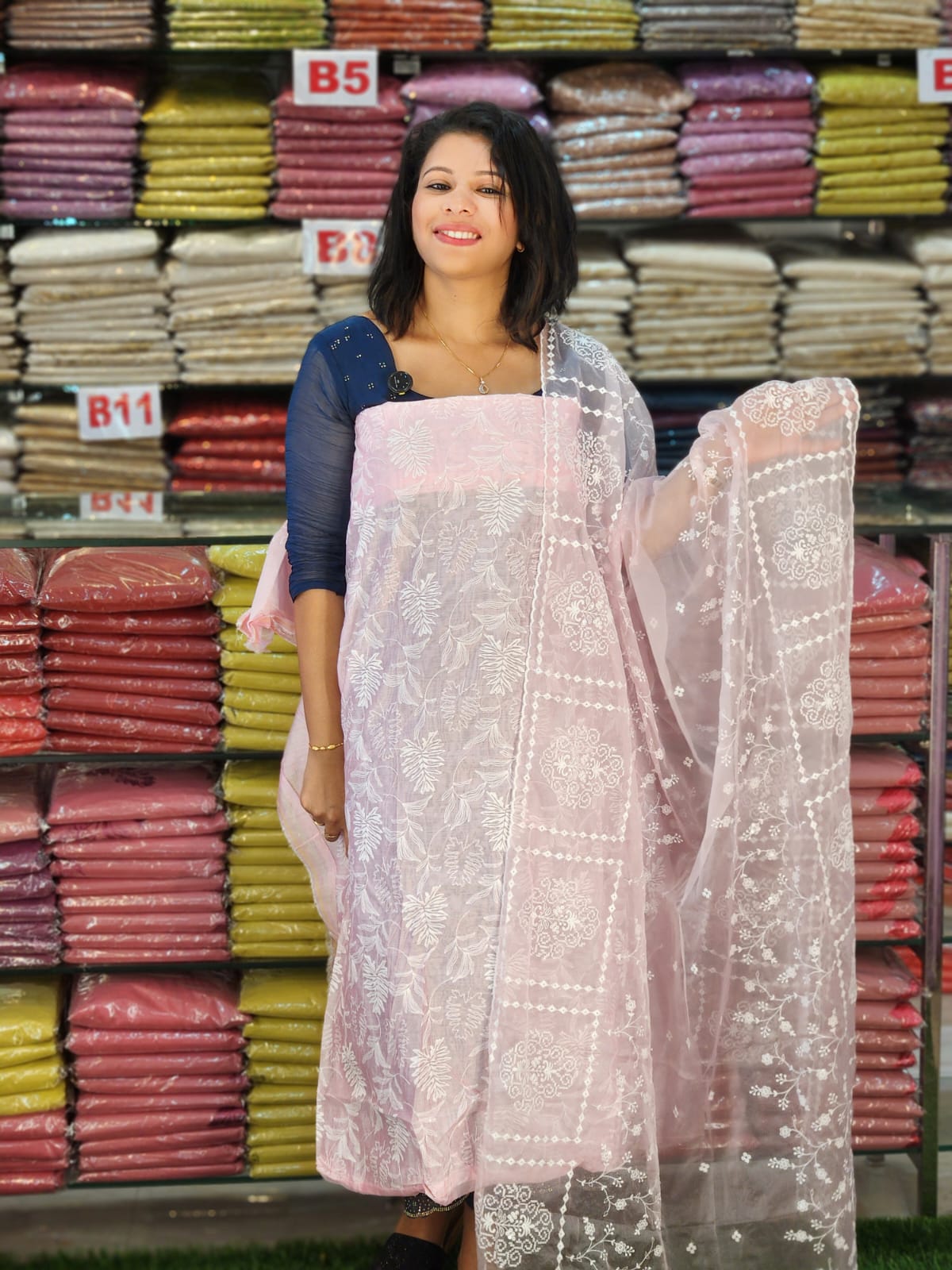 STYLISH CHANDERI SALWAR SUITS @1290/- N2833