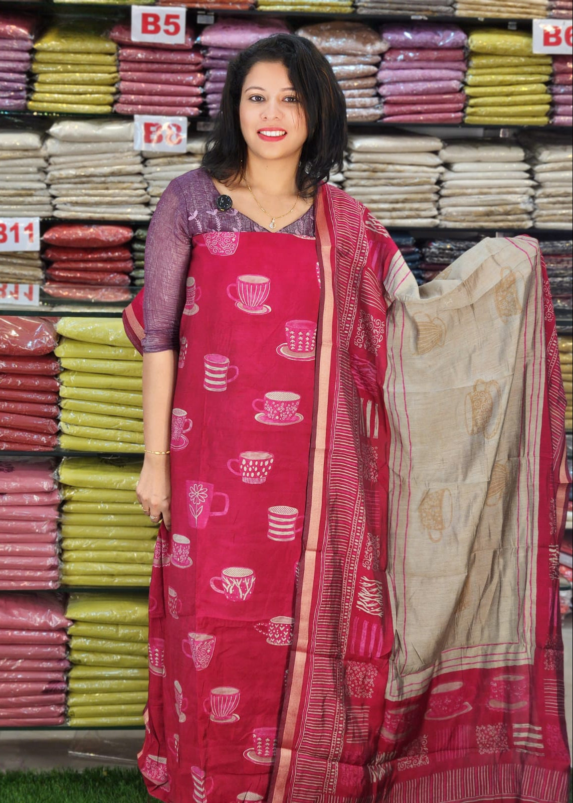 DEMANDED MAHESWARI SILK SALWAR SUITS @1140/- N2828