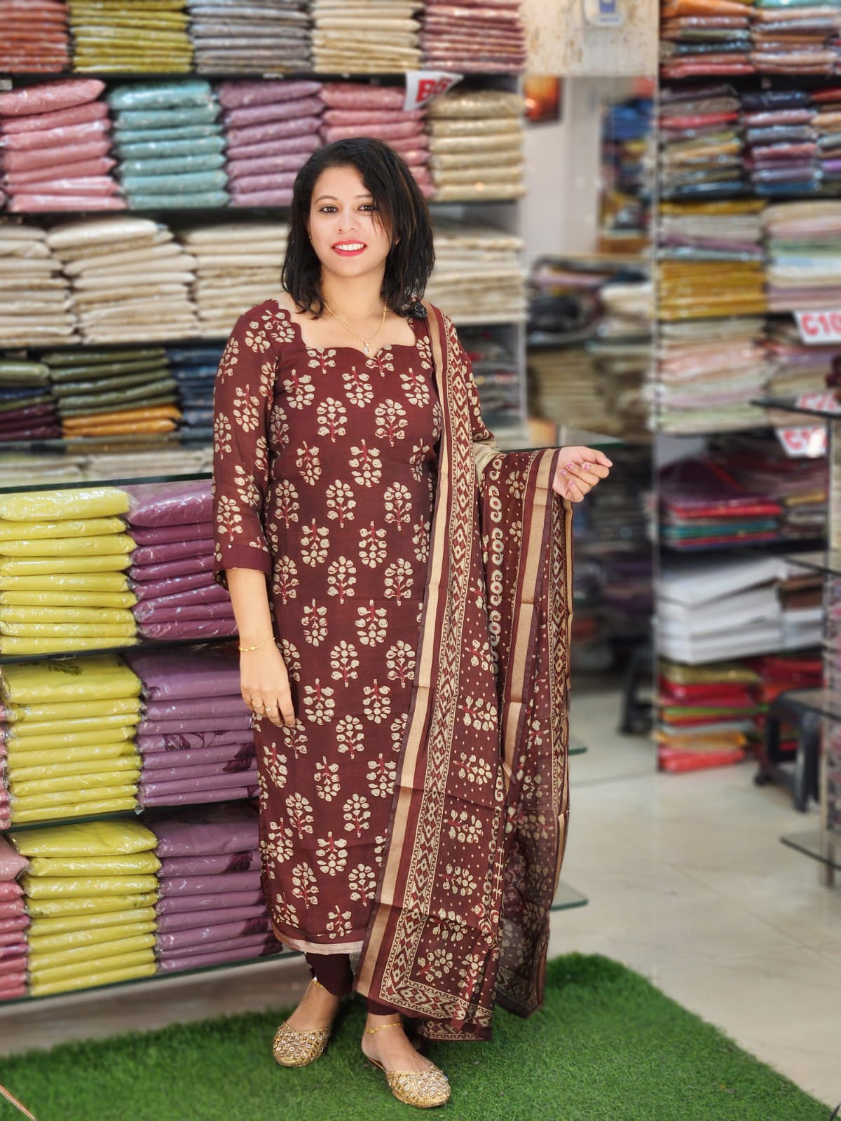 DEMANDED MAHESWARI SILK SALWAR SUITS @1199/- N2837
