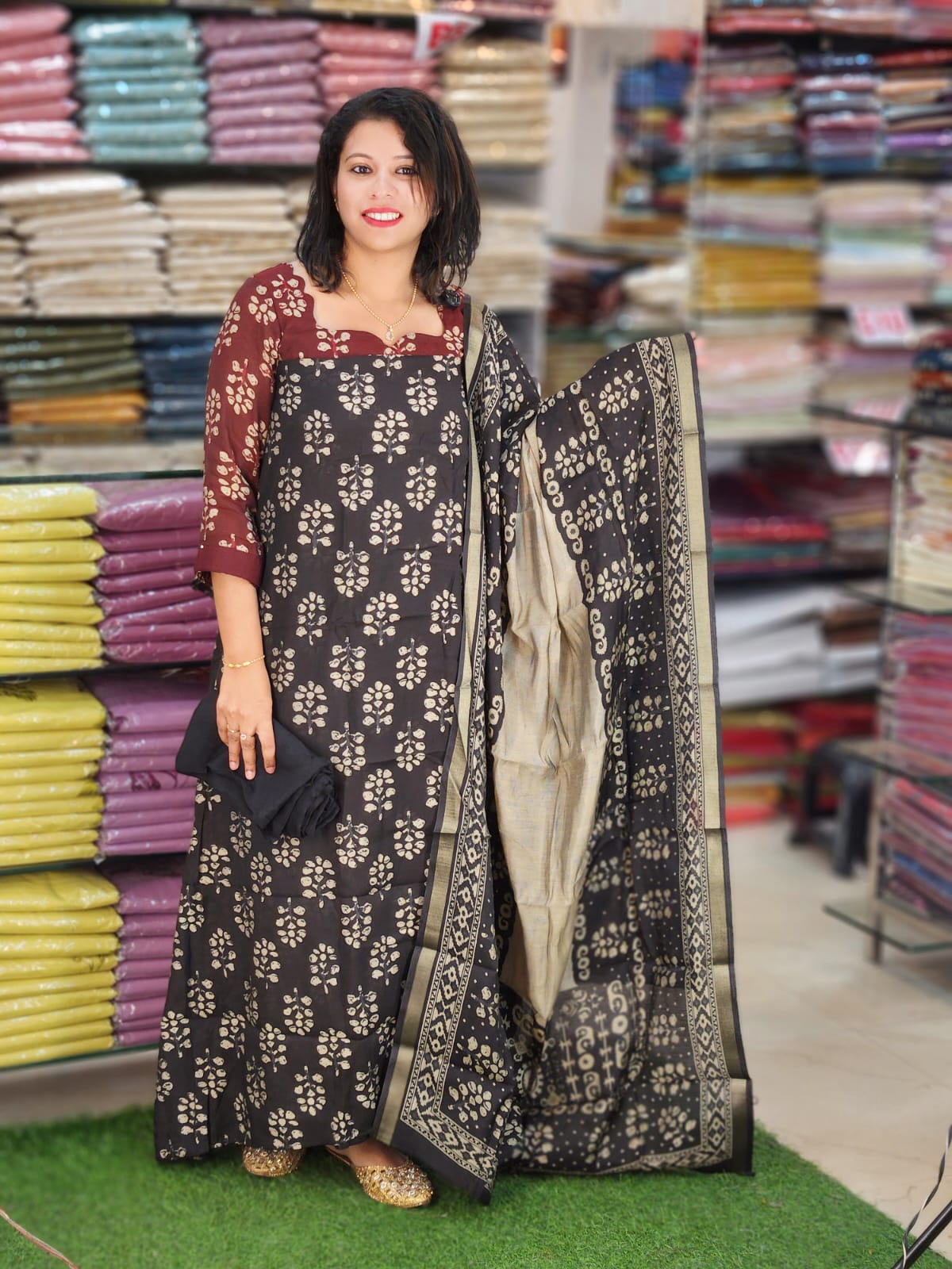 DEMANDED MAHESWARI SILK SALWAR SUITS @1199/- N2837