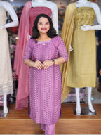HEAVEY DEMANDED COTTON HACOBA CORDSET @1285/- N2841