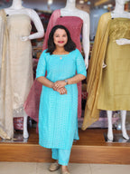 HEAVEY DEMANDED COTTON HACOBA CORDSET @1285/- N2841