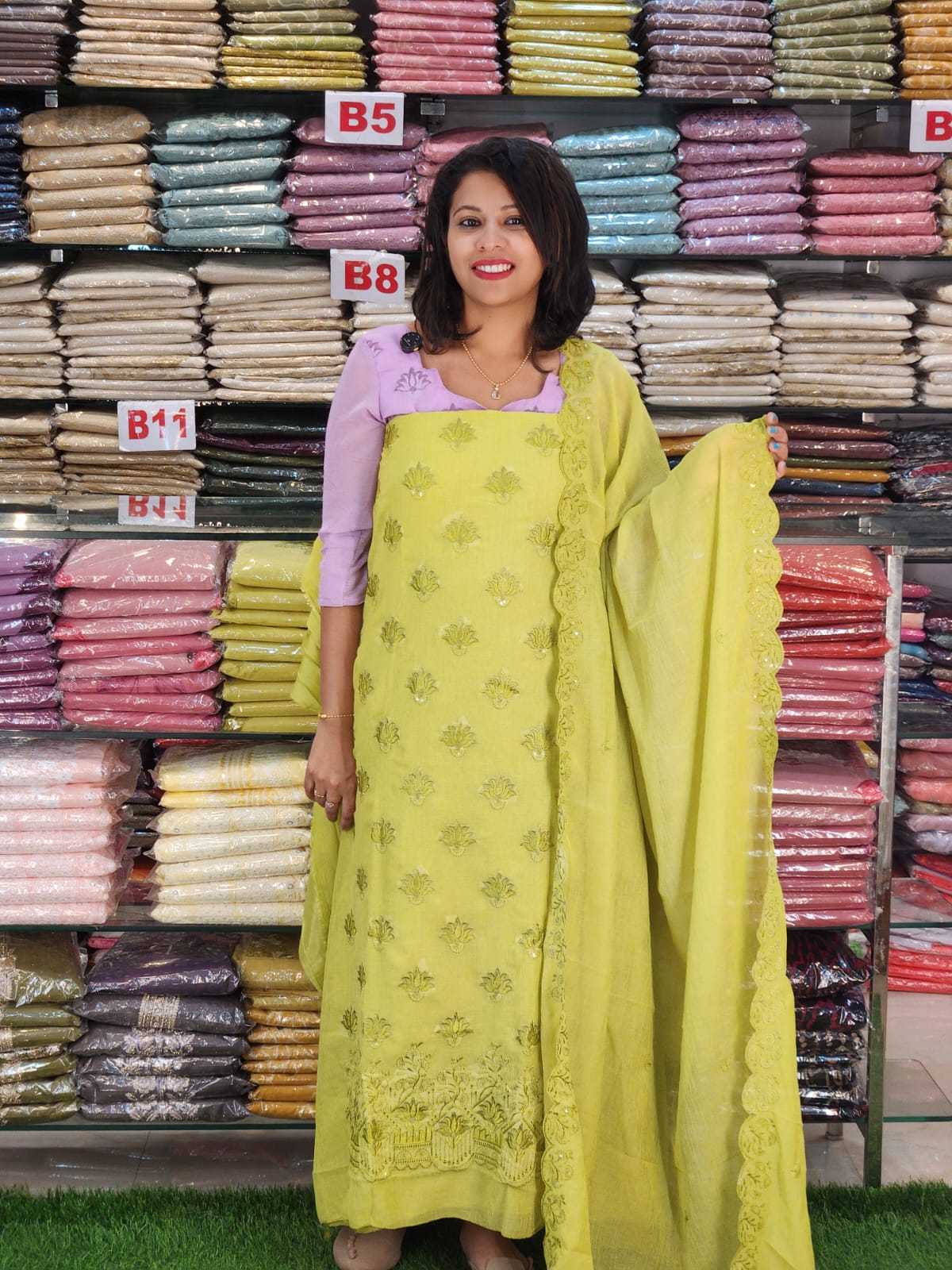 STYLISH MUL SHIFFON SALWAR SUITS @1340/- N2819