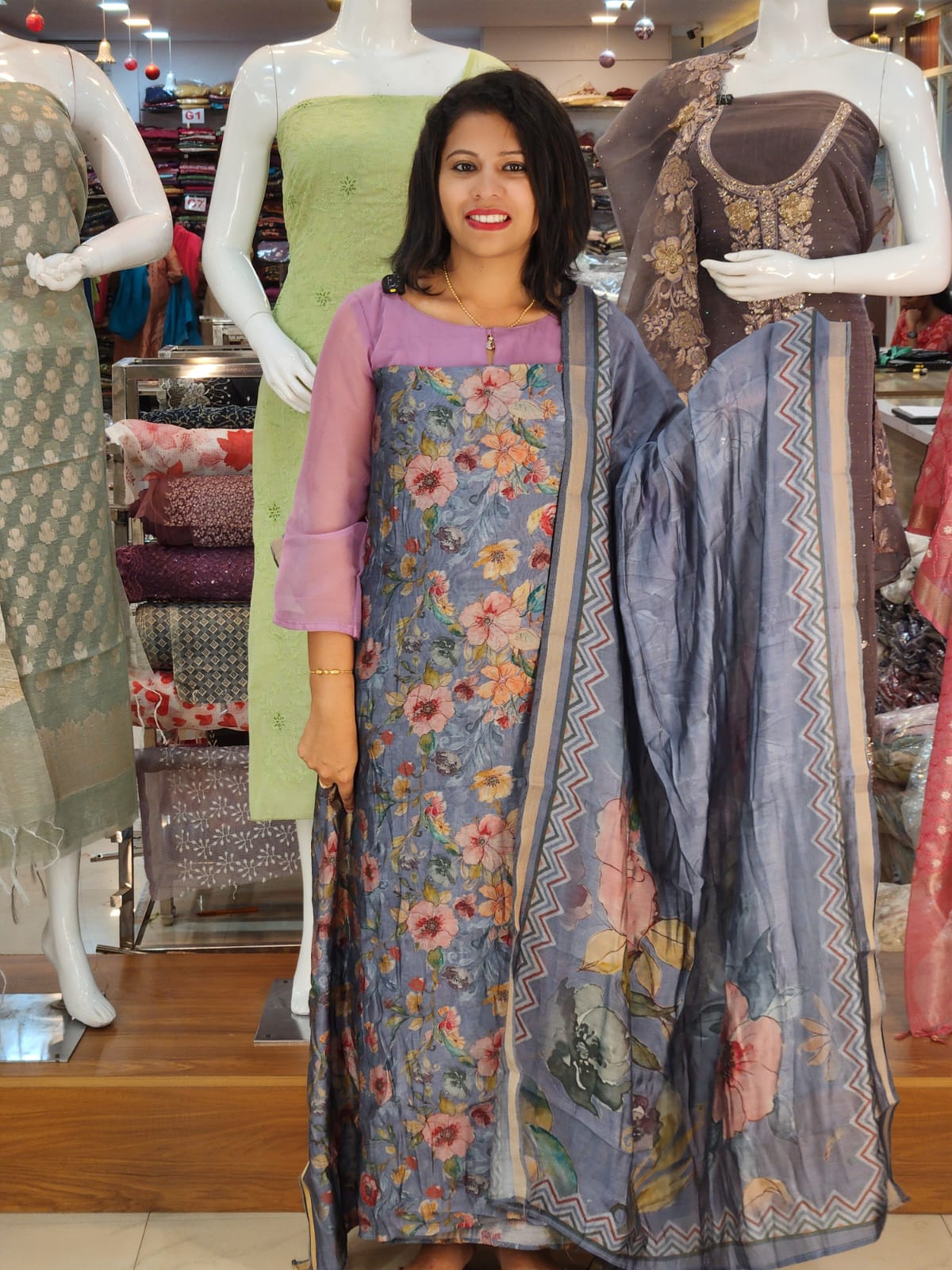 PREMIUM VISCOSE MAHESWARI SILK SALWAR SUITS @1440/- N2851